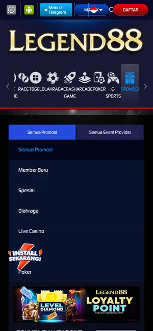 LEGEND88 APK beranda